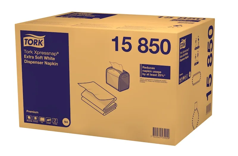 15850 Tork Xpressnap® Premium servítky do zásobníka N4, 2-vrst., biele, 1:2 sklad (8 x 1000 ks:krt) _4.jpg