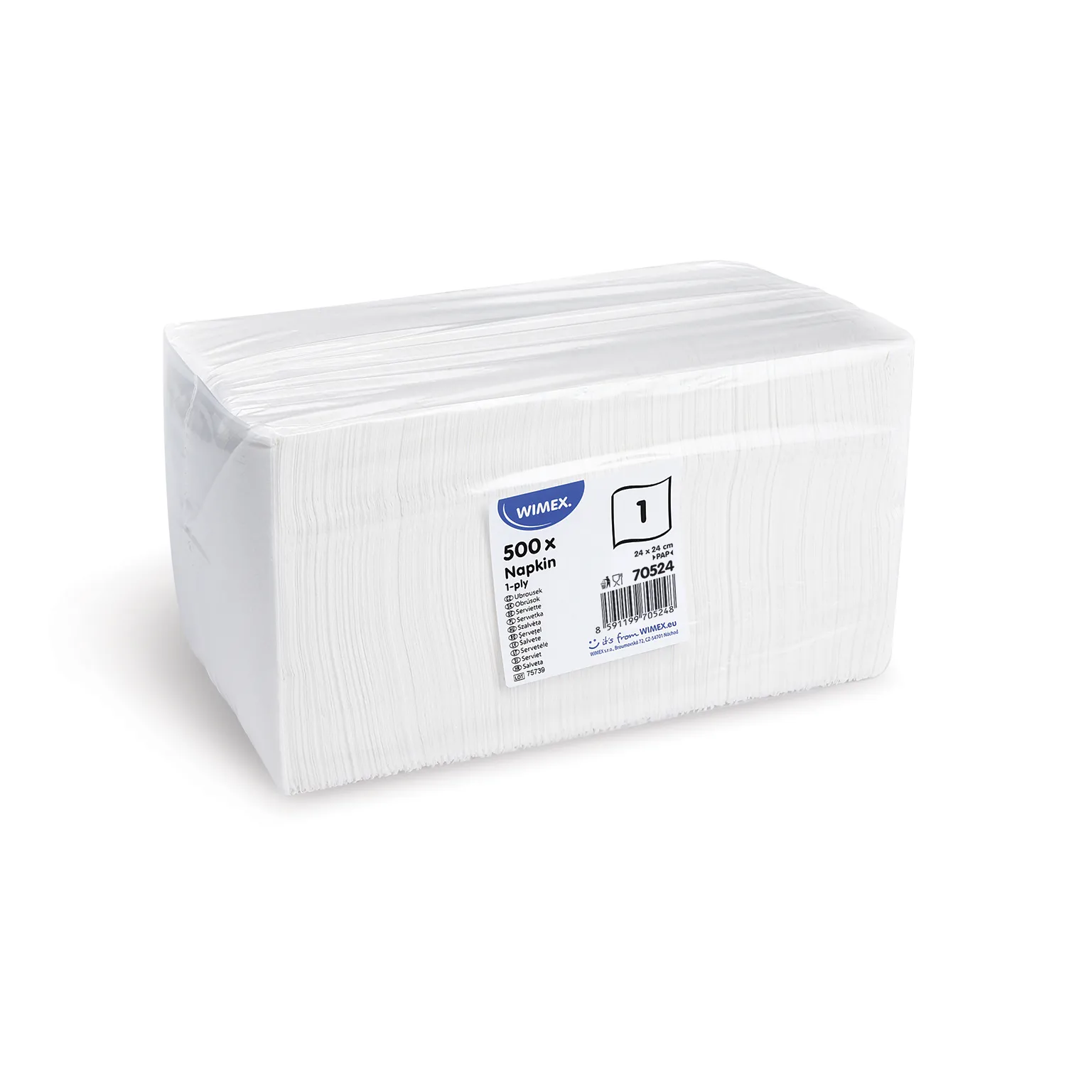 Servítky biele 1-vrst., 24 x 24 cm, (500 ks) roin 1.jpg