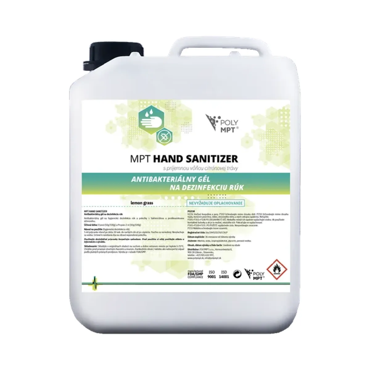 MPT HAND SANITIZER dezinfekčný gél na ruky 5 l_ROIN