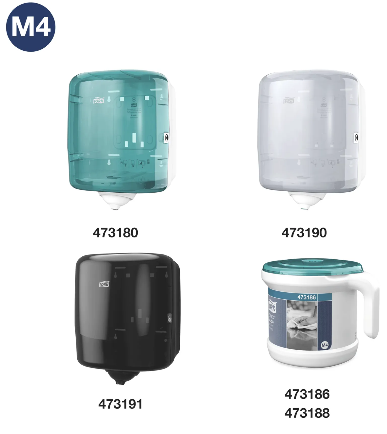 473391 Tork Reflex™ papierové utierky Plus so stredovým odvinom M4, 2-vrst., modré, 150 m (6 ks:krt) roin 2.png