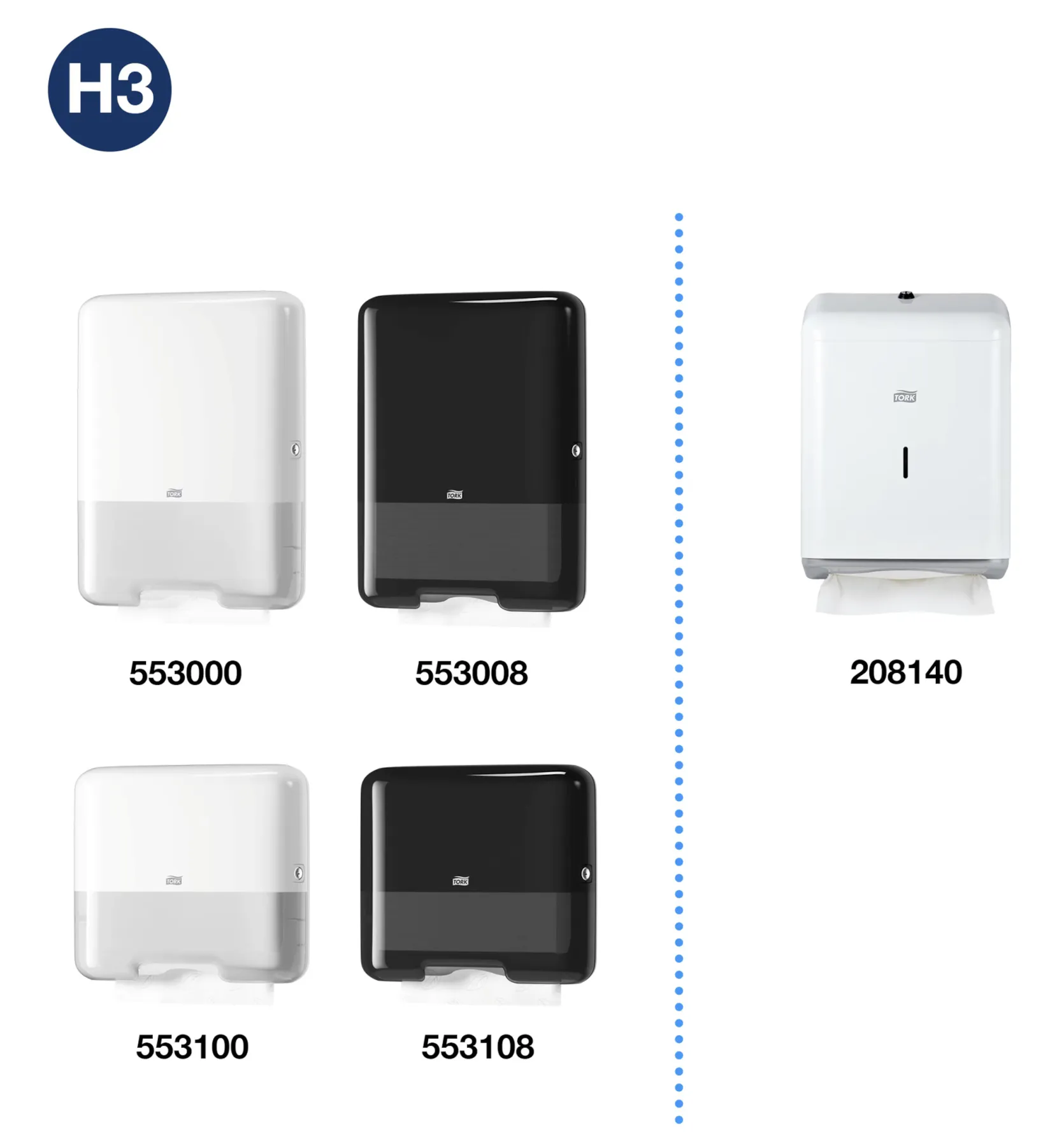 290143 Tork Singlefold papierové utierky Advanced, H3, V-sklad, 2-vrst., biele (15 x 250 ks:krt) roin 3.png