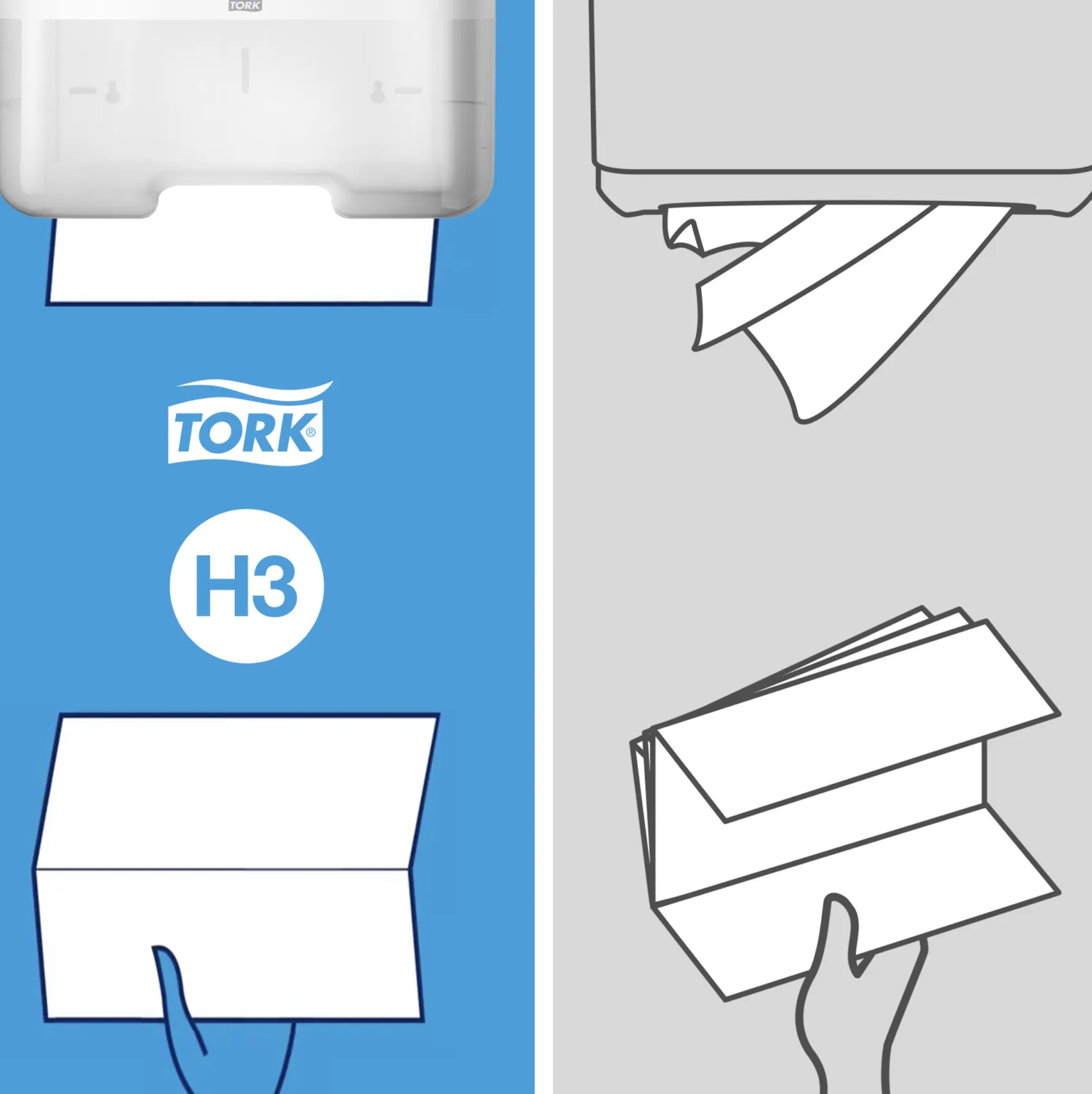 553008 Tork Singlefold zásobník na skladané utierky H3, čierny roin 8.png