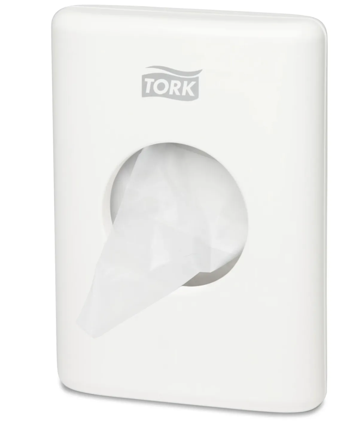 566000 Tork zásobník na hygienické sáčky na vložky B5, biely roin