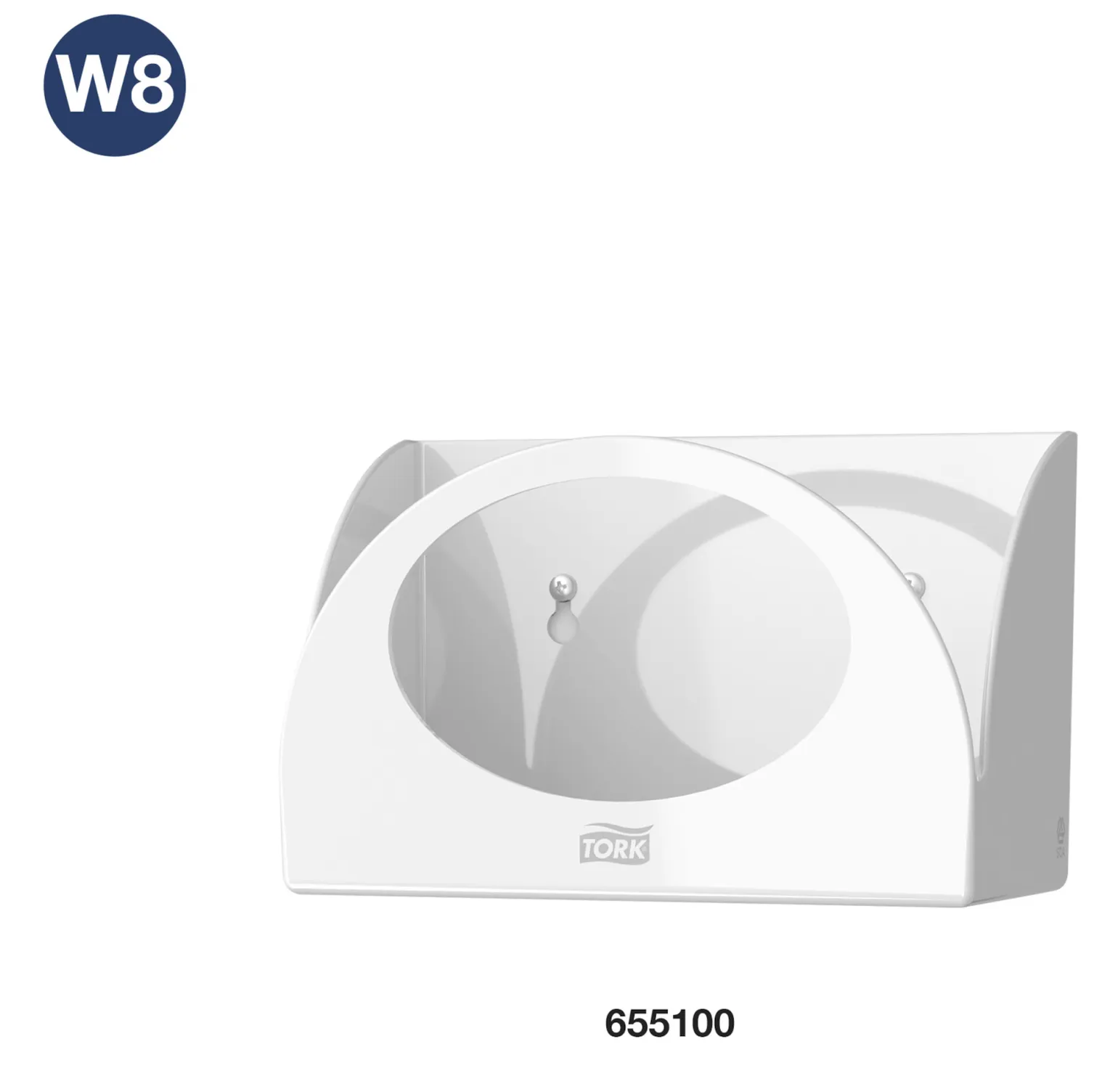 510150 Tork skladané čistiace utierky z netkanej textílie W8, skladané, biele (55 ks:bal) roin 2.png