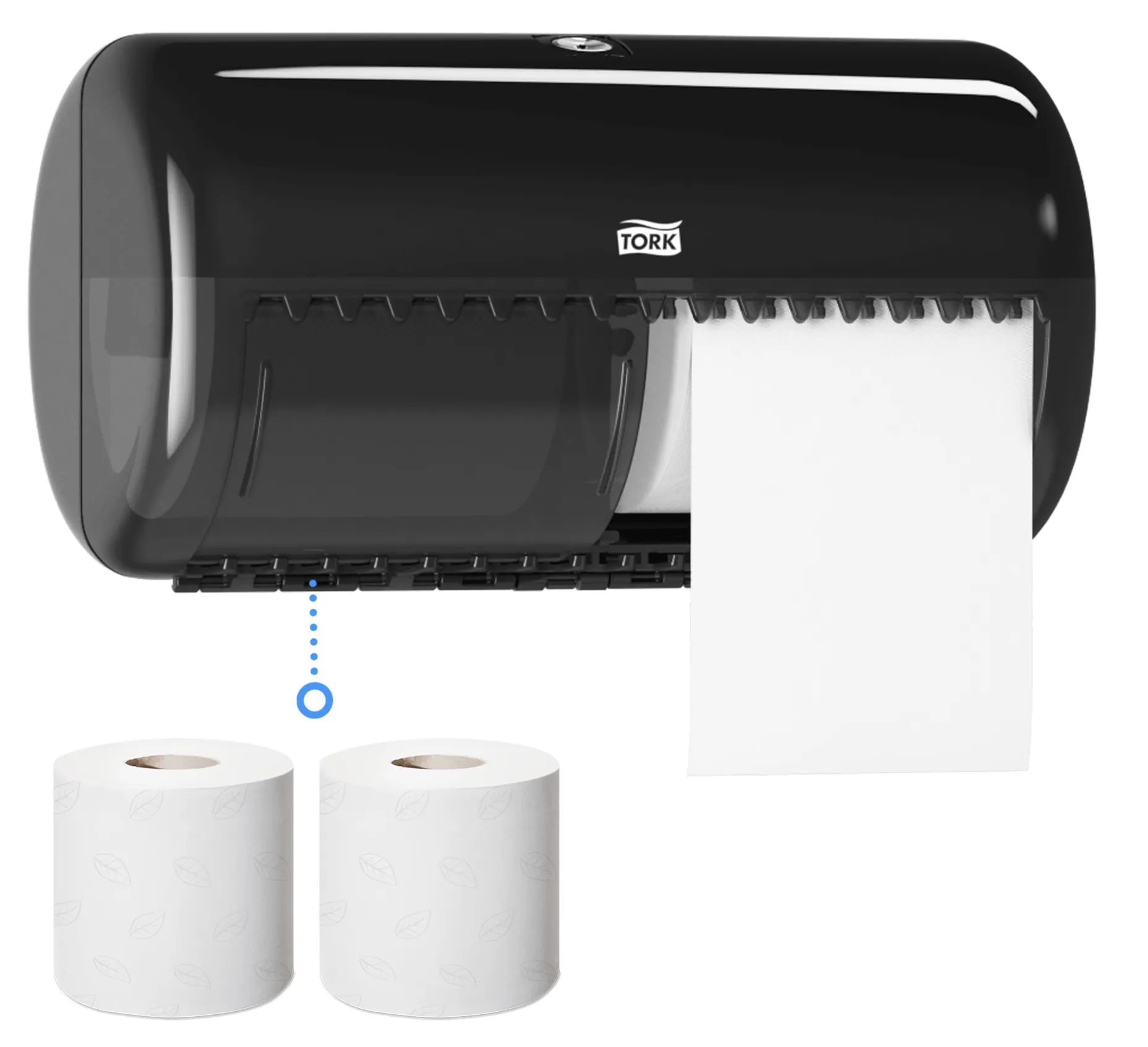 557008 Tork zásobník na toaletný papier v kotúči T4, čierny roin 17 .png