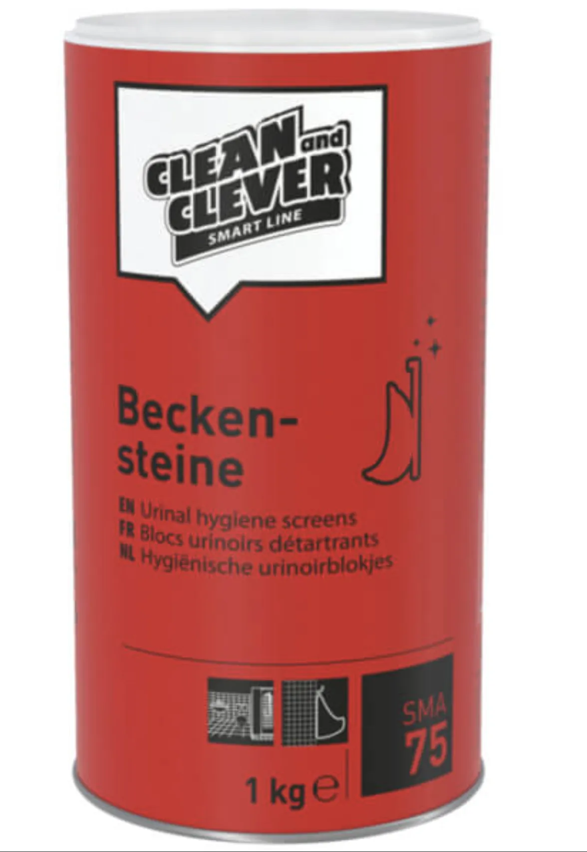 CLEAN and CLEVER SMART tablety do pisoára SMA 75, 1 kg roin 2.png