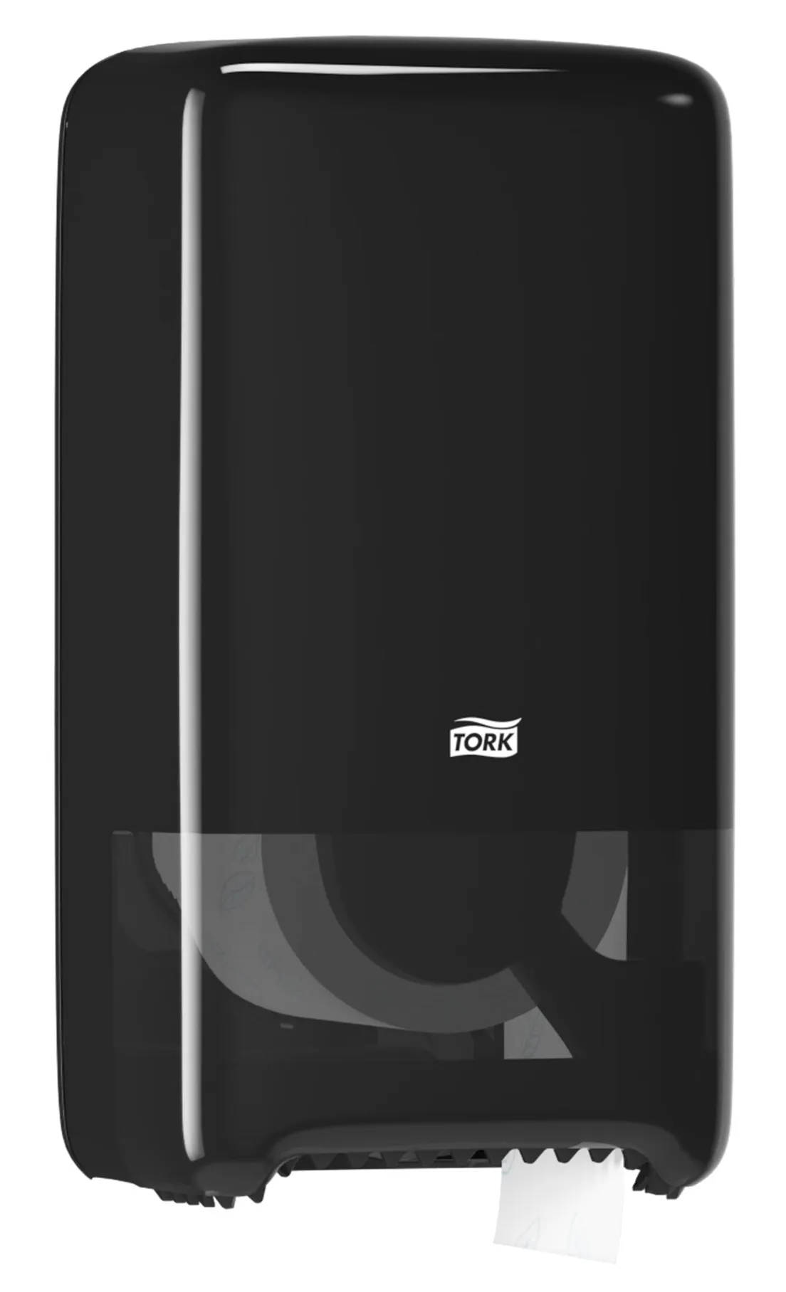 557508 Tork Twin Mid-size zásobník na toaletný papier v kotúči T6, čierny roin
