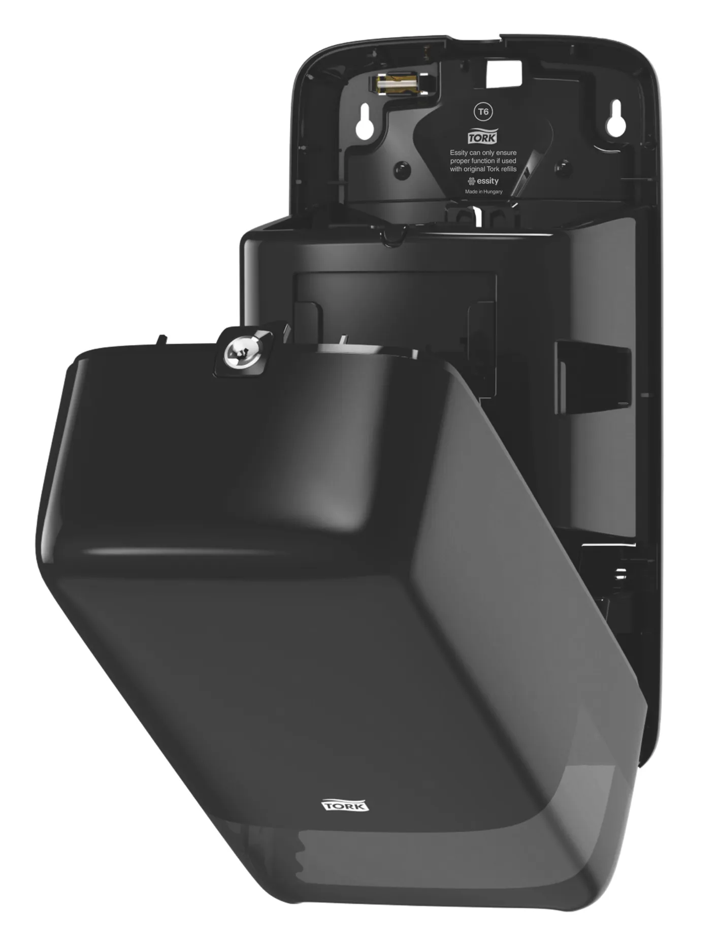557508 Tork Twin Mid-size zásobník na toaletný papier v kotúči T6, čierny roin 2.png