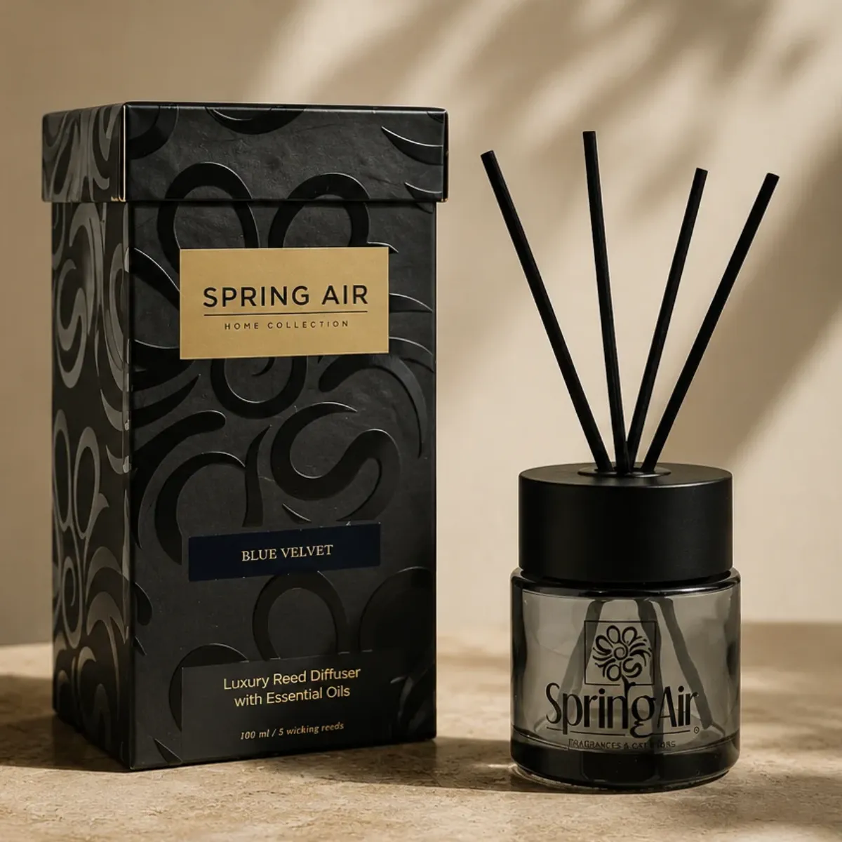 Aroma difúzer Gold Line 100 ml s ratanovými tyčinkami 5 ks, vôňa Pomaranč - škorica_ROIN_1.png
