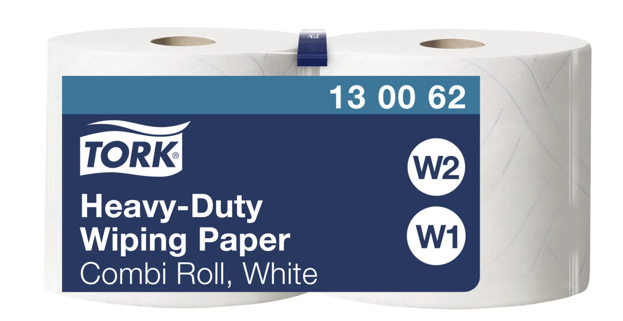 130062 Tork Heavy-Duty čistiace utierky papierové W1/W2, biele, 500 útržkov (2 ks/krt) roin