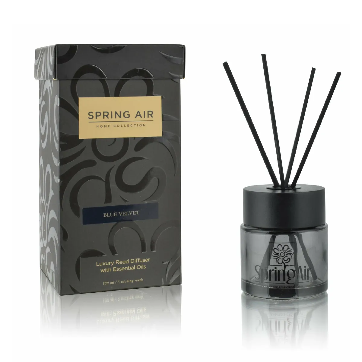 Aroma difúzer Gold Line 100 ml s ratanovými tyčinkami 5 ks, vôňa Pomaranč - škorica_ROIN