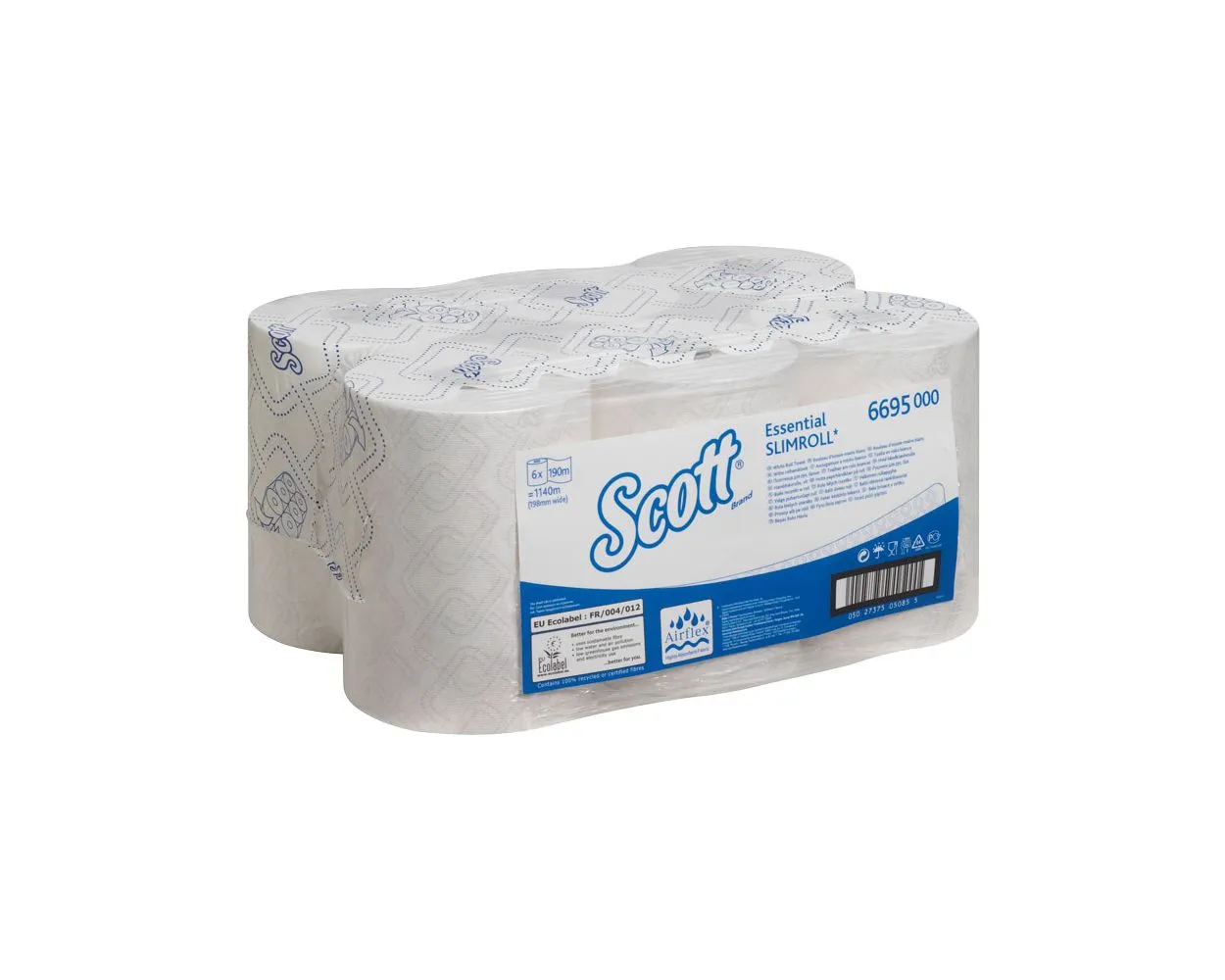 6695 Scott® Slimroll™ papierové utierky 1-vrst., biele, 190 m (1 ks) roin