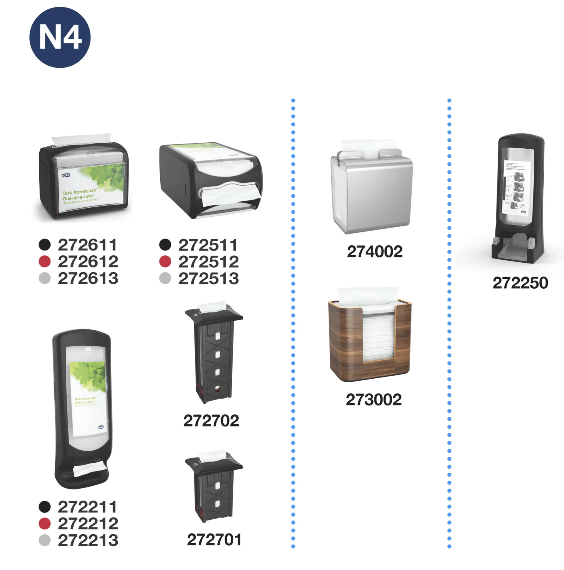 12840 Tork Xpressnap® Advanced servítky do zásobníka N4, 1-vrst., natural, 1:4 sklad (8 x 1125 ks:krt) roin 3.png